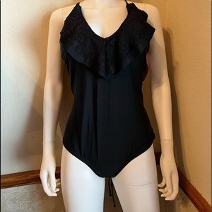 Fashion Effect black one piece swimsuit